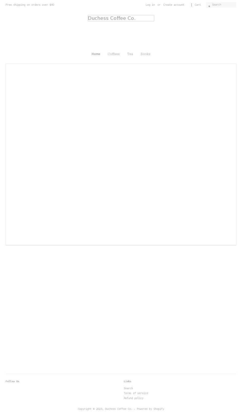 duchesscoffeeco.com shopify website screenshot