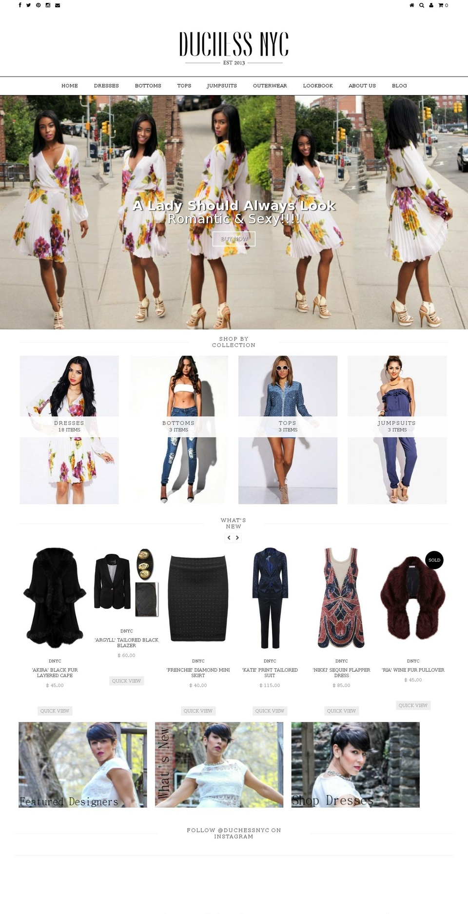 duchessnyc.com shopify website screenshot