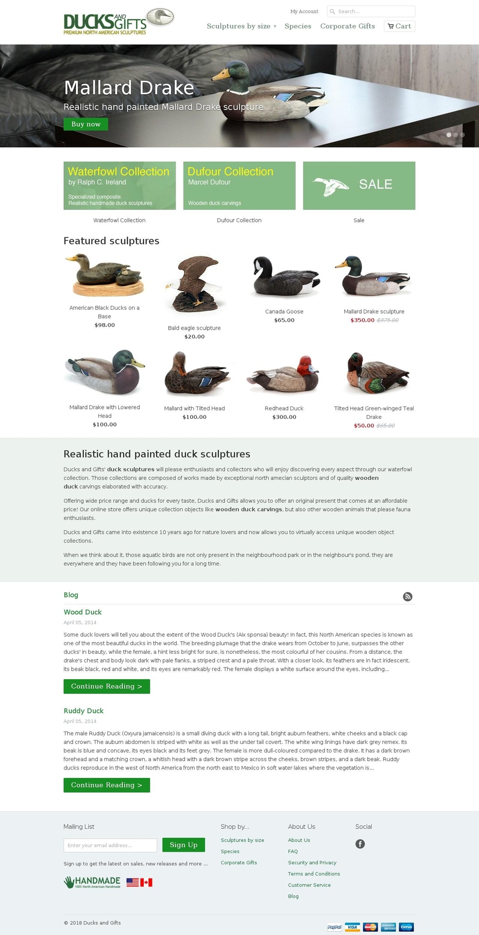duckcollection.com — Shopify storefront screenshot