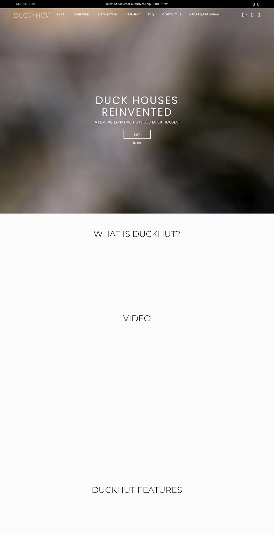 duckhut.co shopify website screenshot