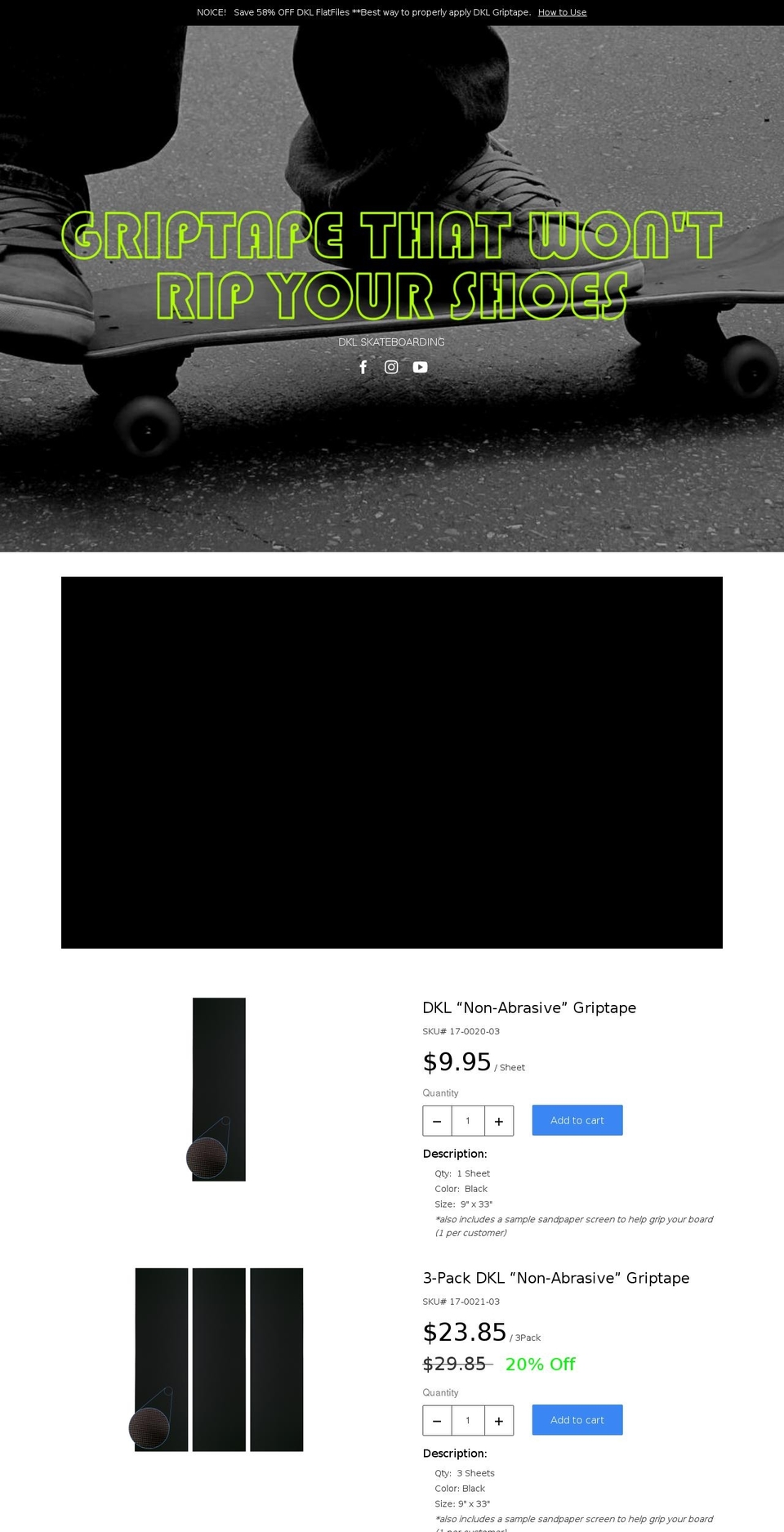 DKL Shopify theme site example ducklegrip.com