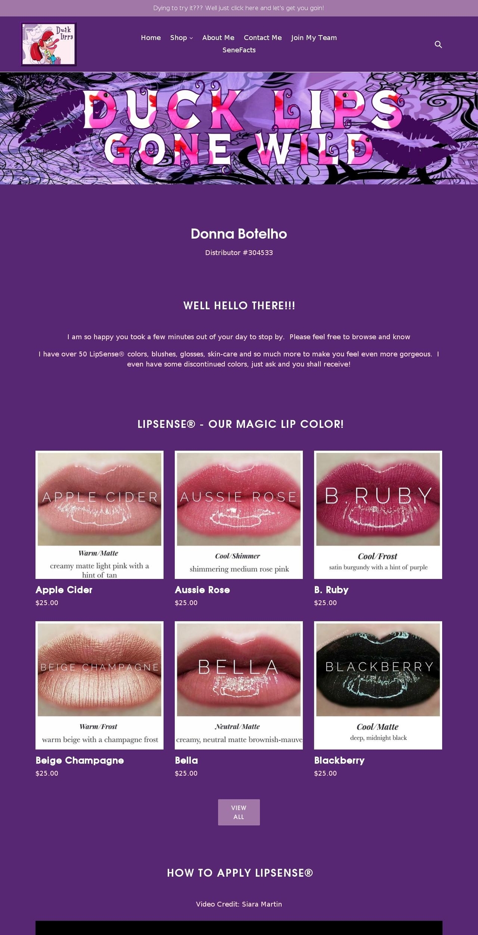 ducklipsgonewild.com — Shopify storefront screenshot