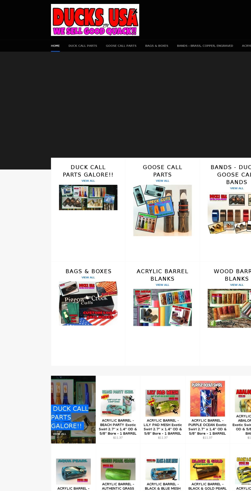 ducksusa.com — Shopify storefront screenshot