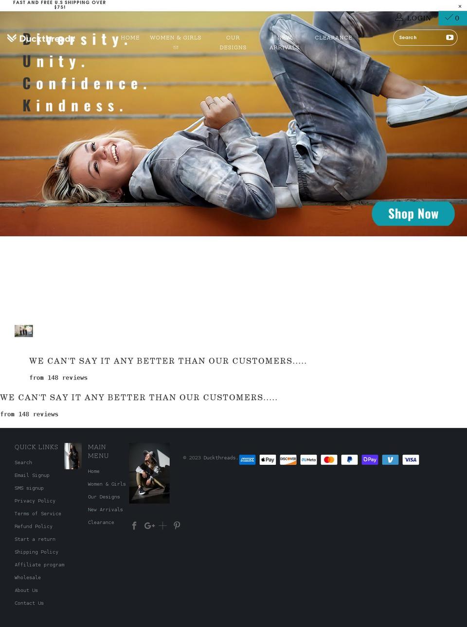 duckthreads.com shopify website screenshot