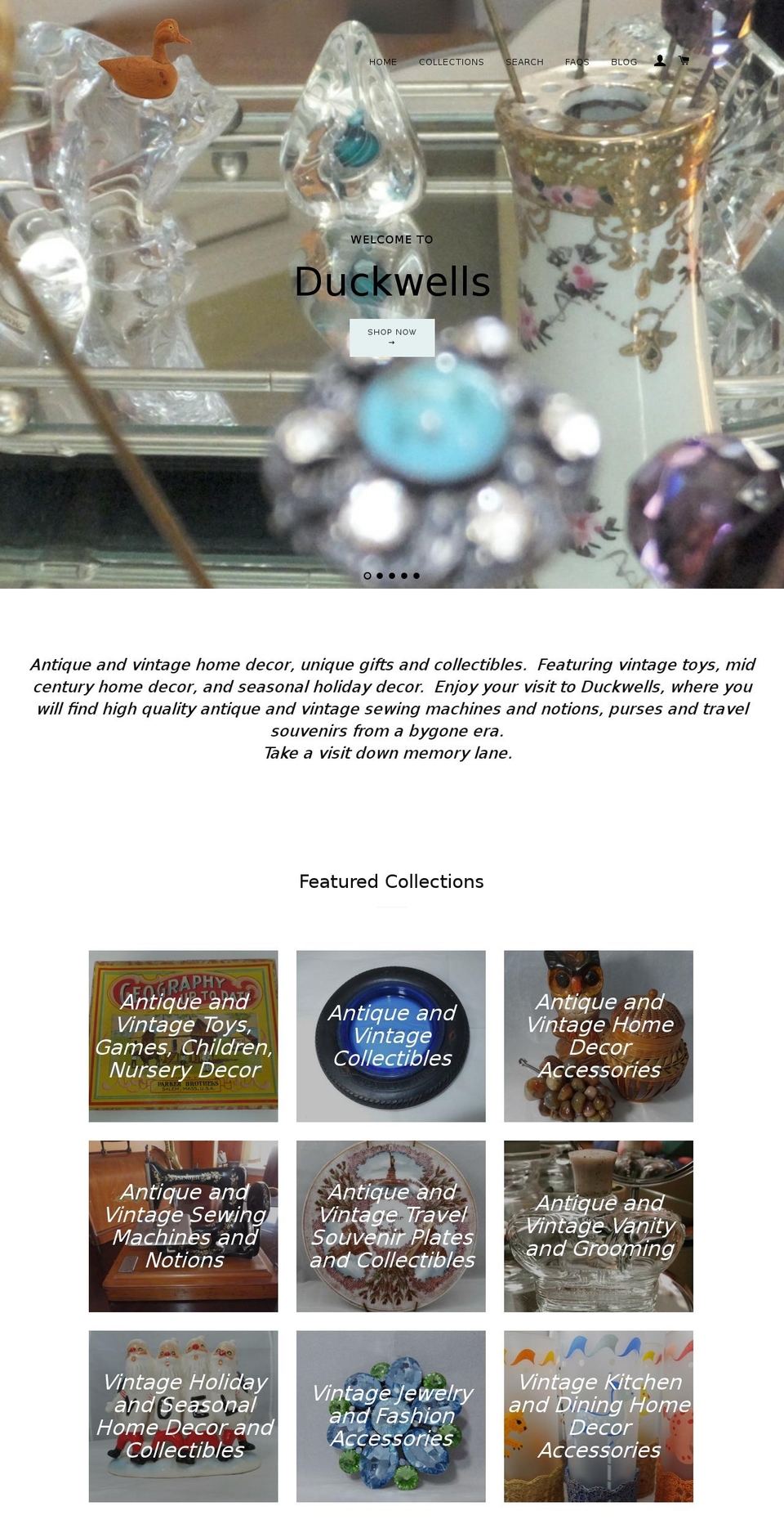 duckwells.com shopify website screenshot