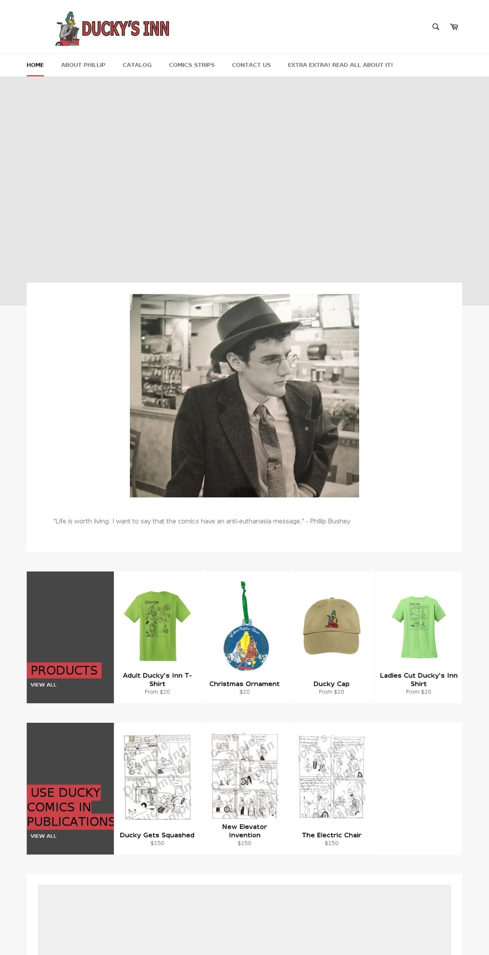 duckysinn.com — Shopify storefront screenshot