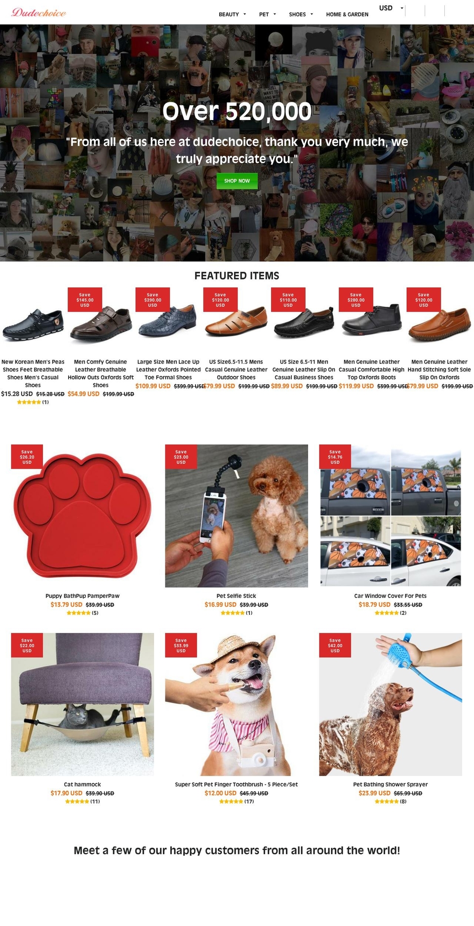 dudechoice.com shopify website screenshot