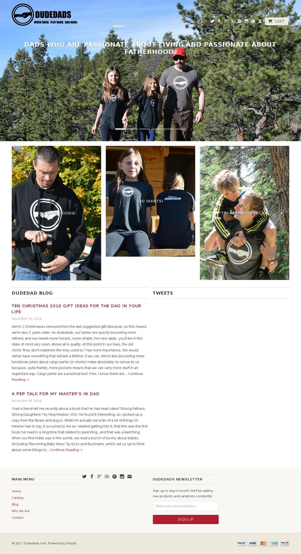 dudedad.com shopify website screenshot