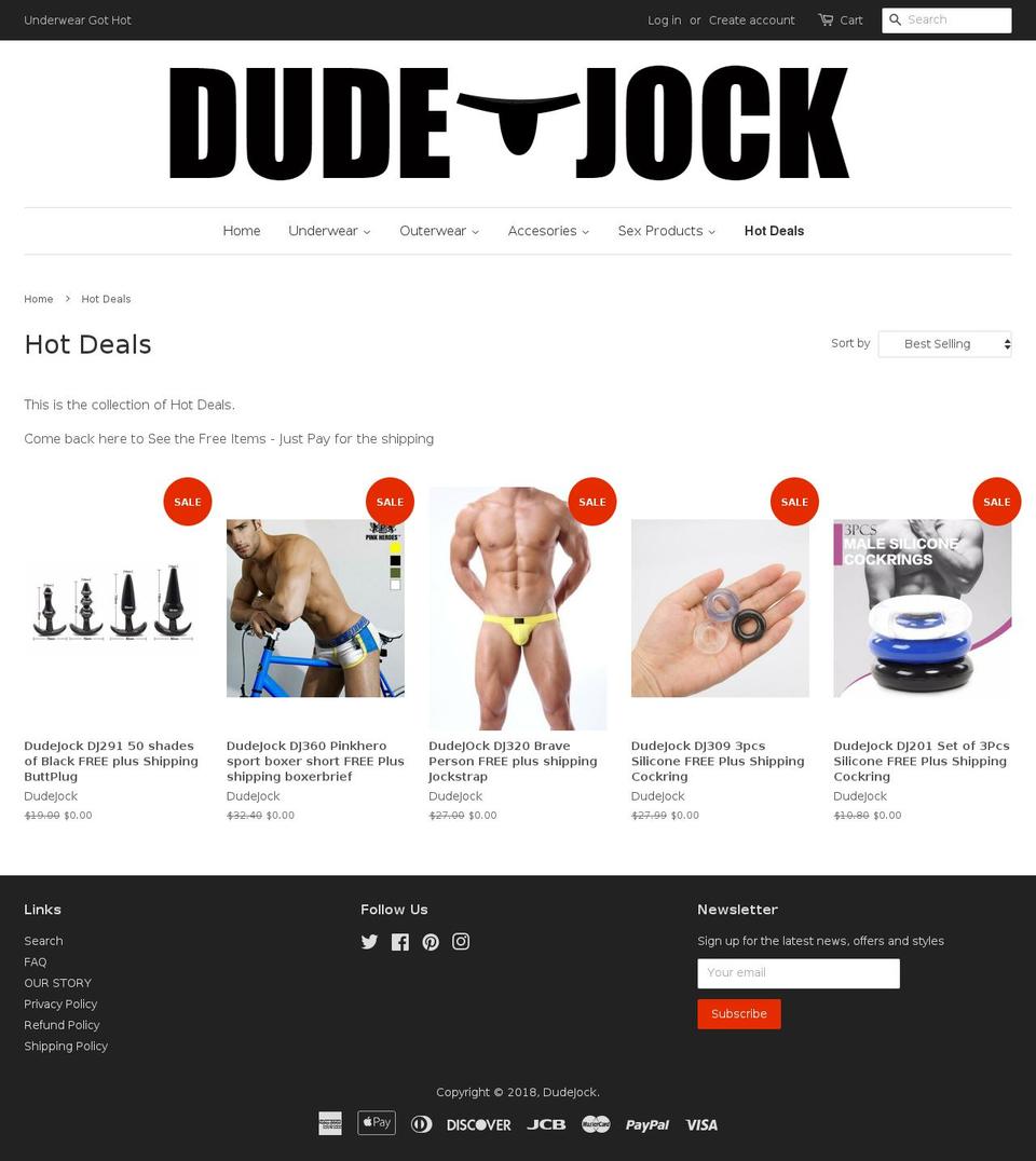 dudejocks.com — Shopify storefront screenshot