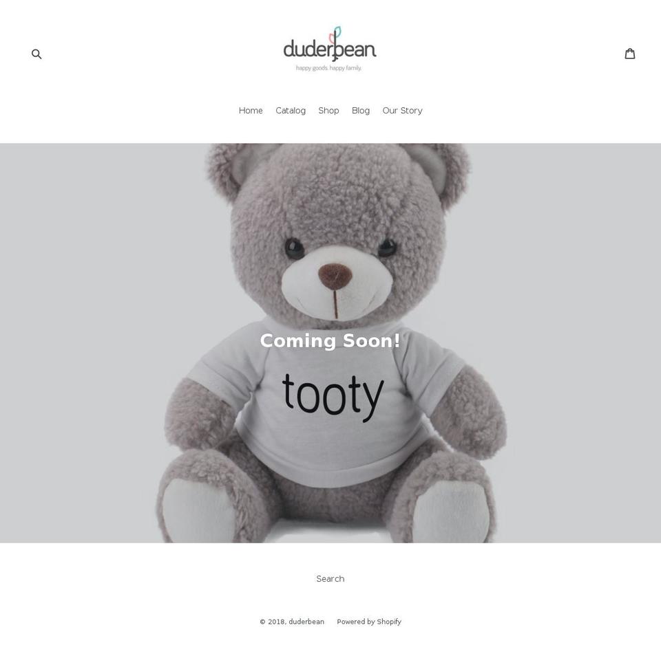 duderbean.com — Shopify storefront screenshot