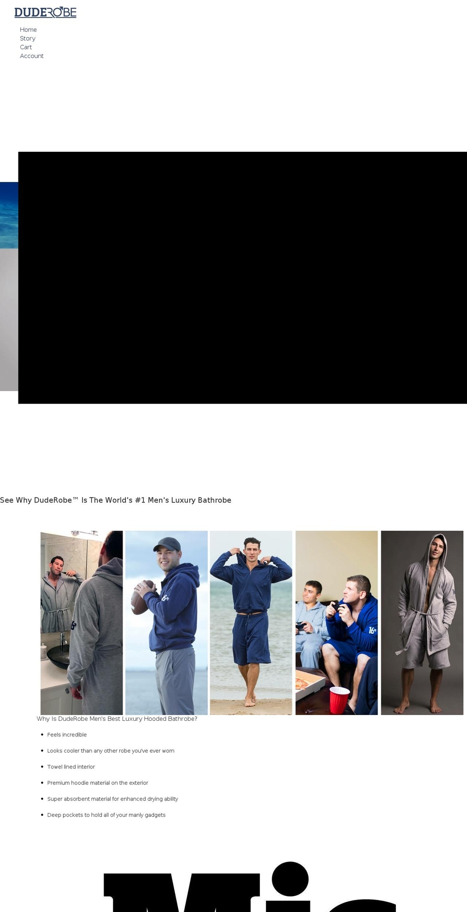 DudeRobe Shopify theme site example duderobes.com