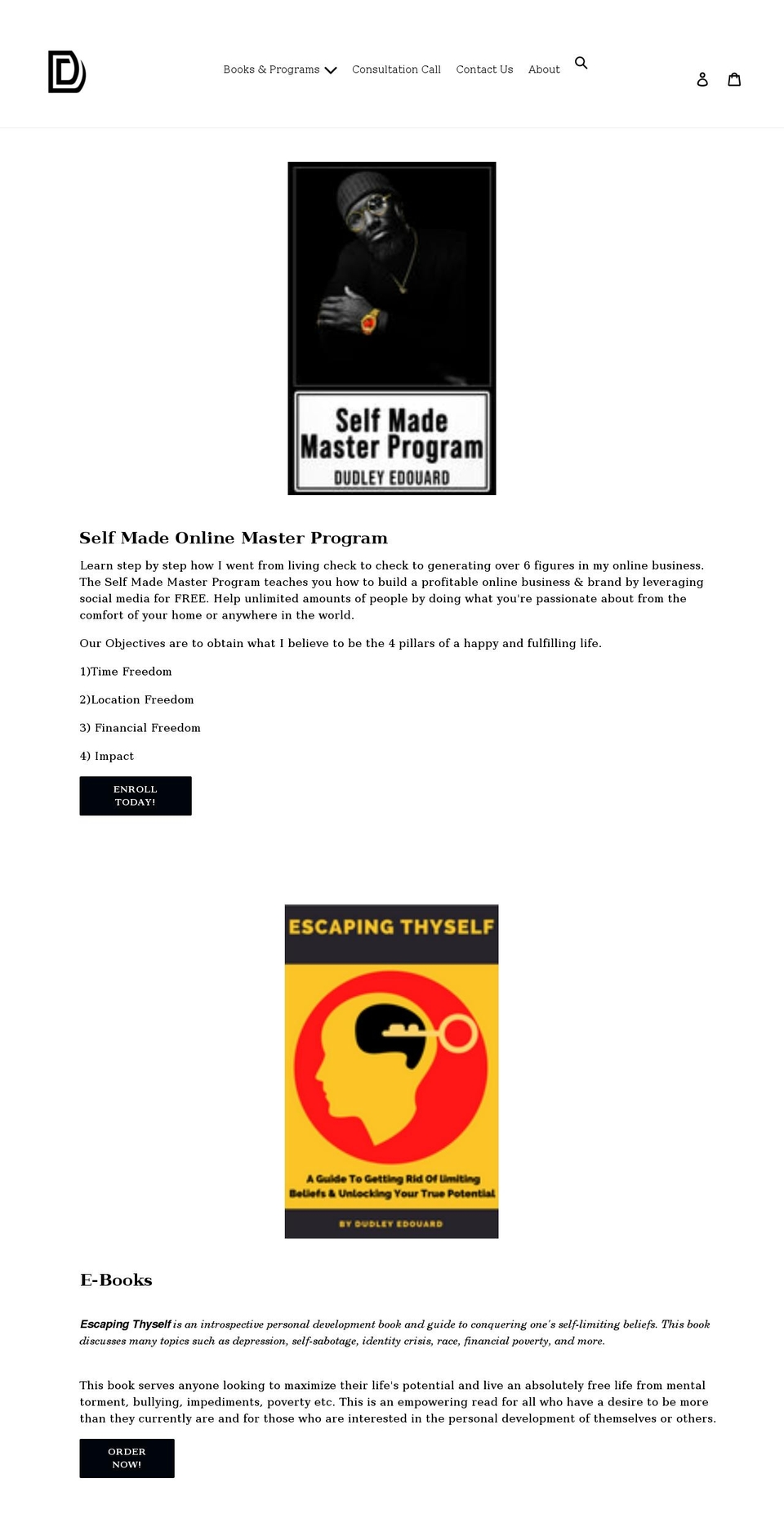 dudleydudzz.com shopify website screenshot