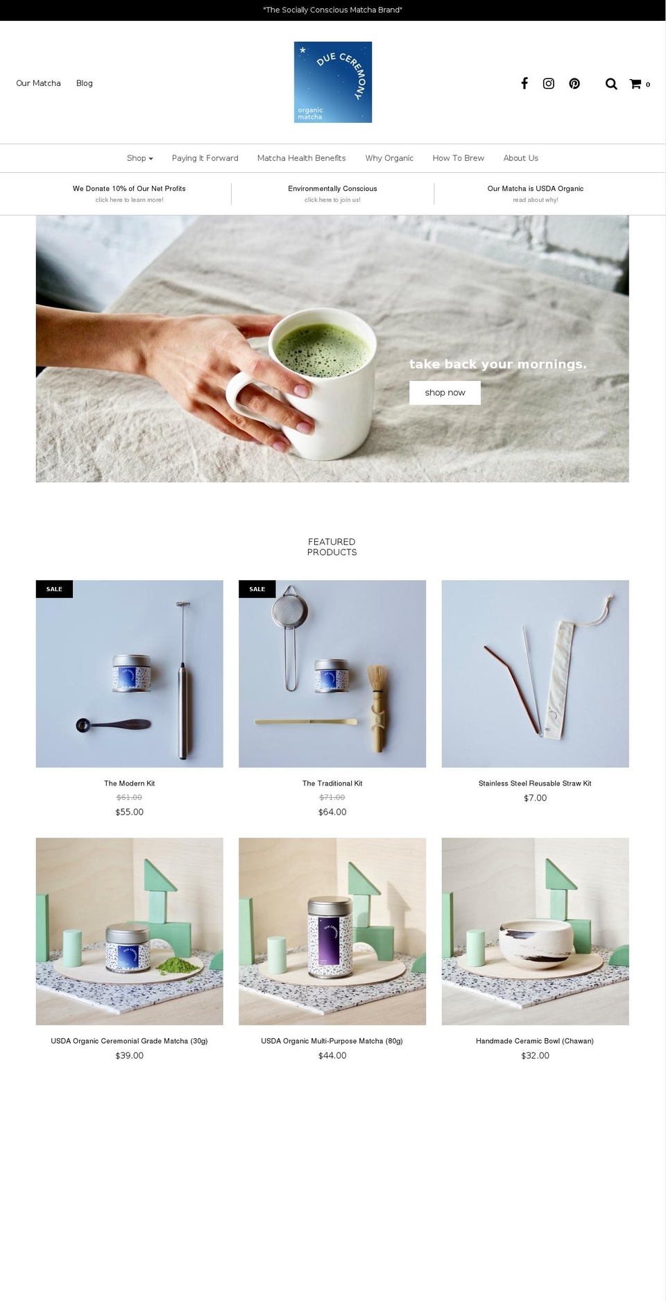 dueceremony.com — Shopify storefront screenshot