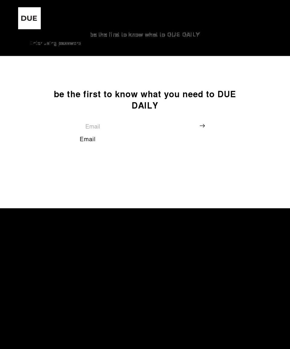 duedaily.com shopify website screenshot