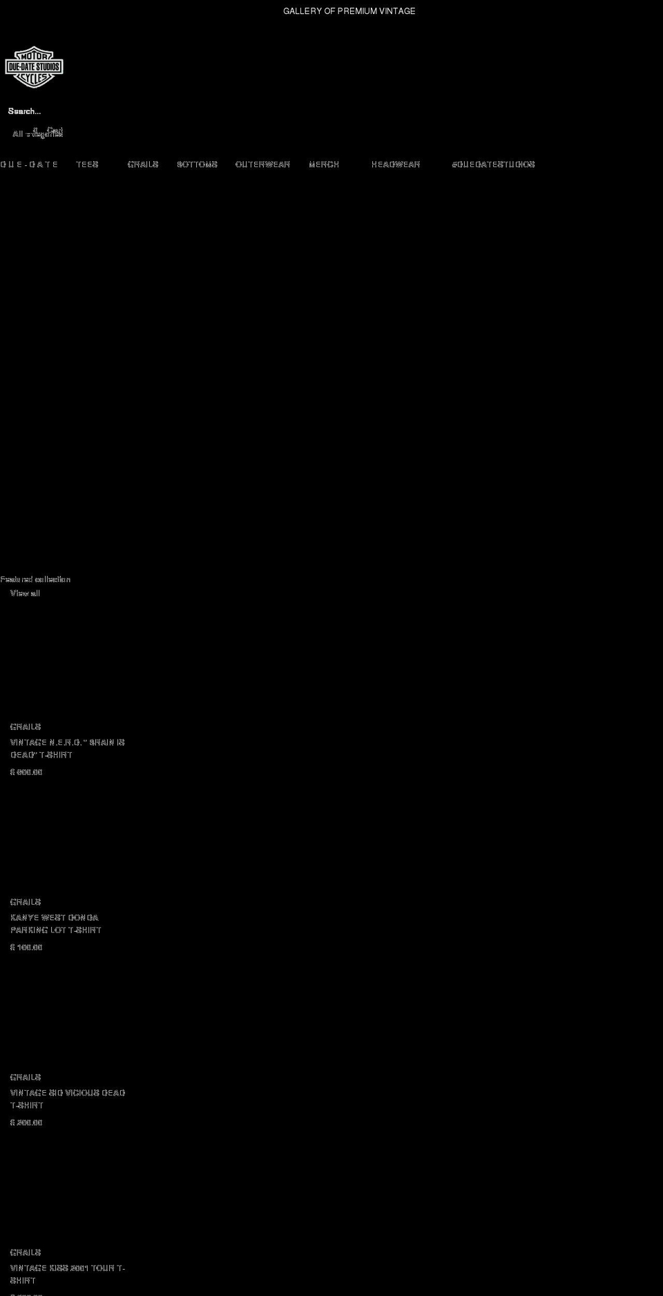 duedatestudios.com — Shopify storefront screenshot