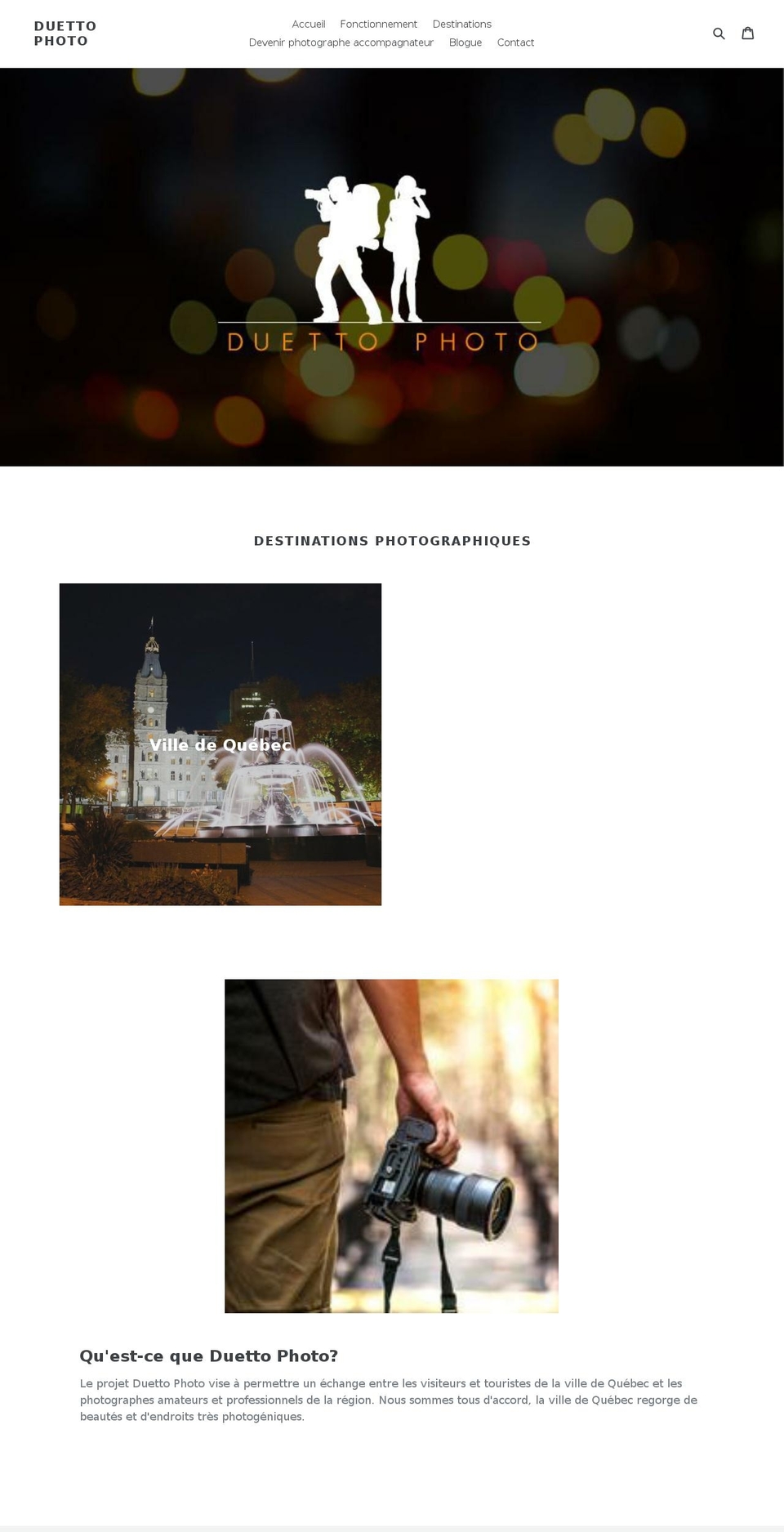 duettophoto.com — Shopify storefront screenshot