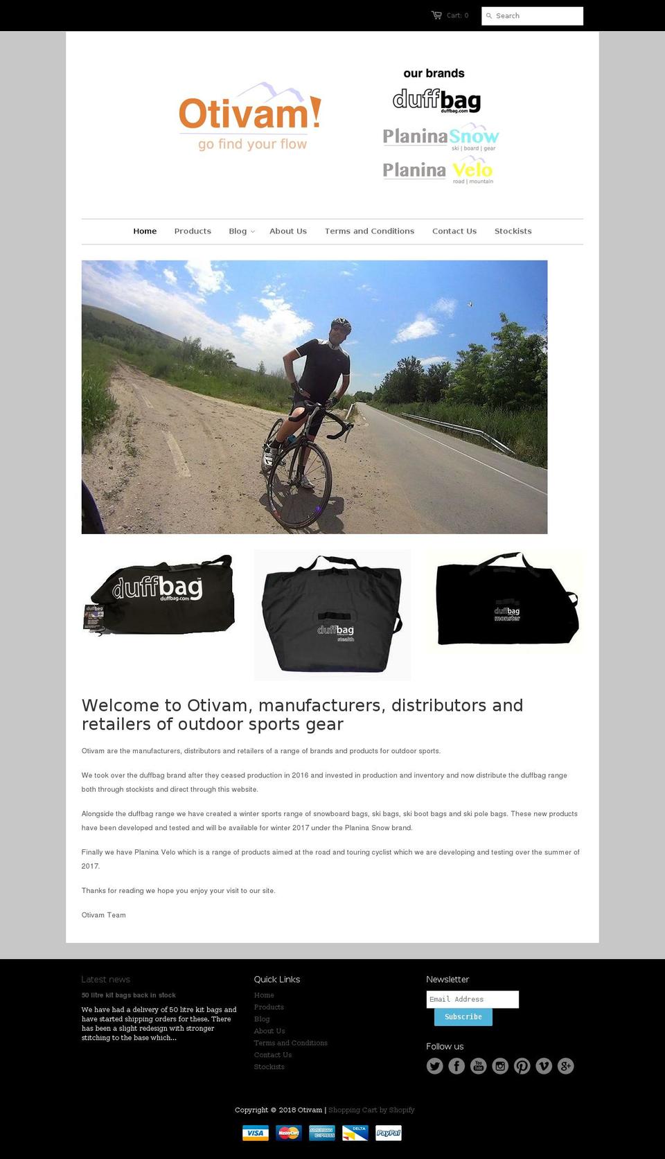 duffbag.com — Shopify storefront screenshot