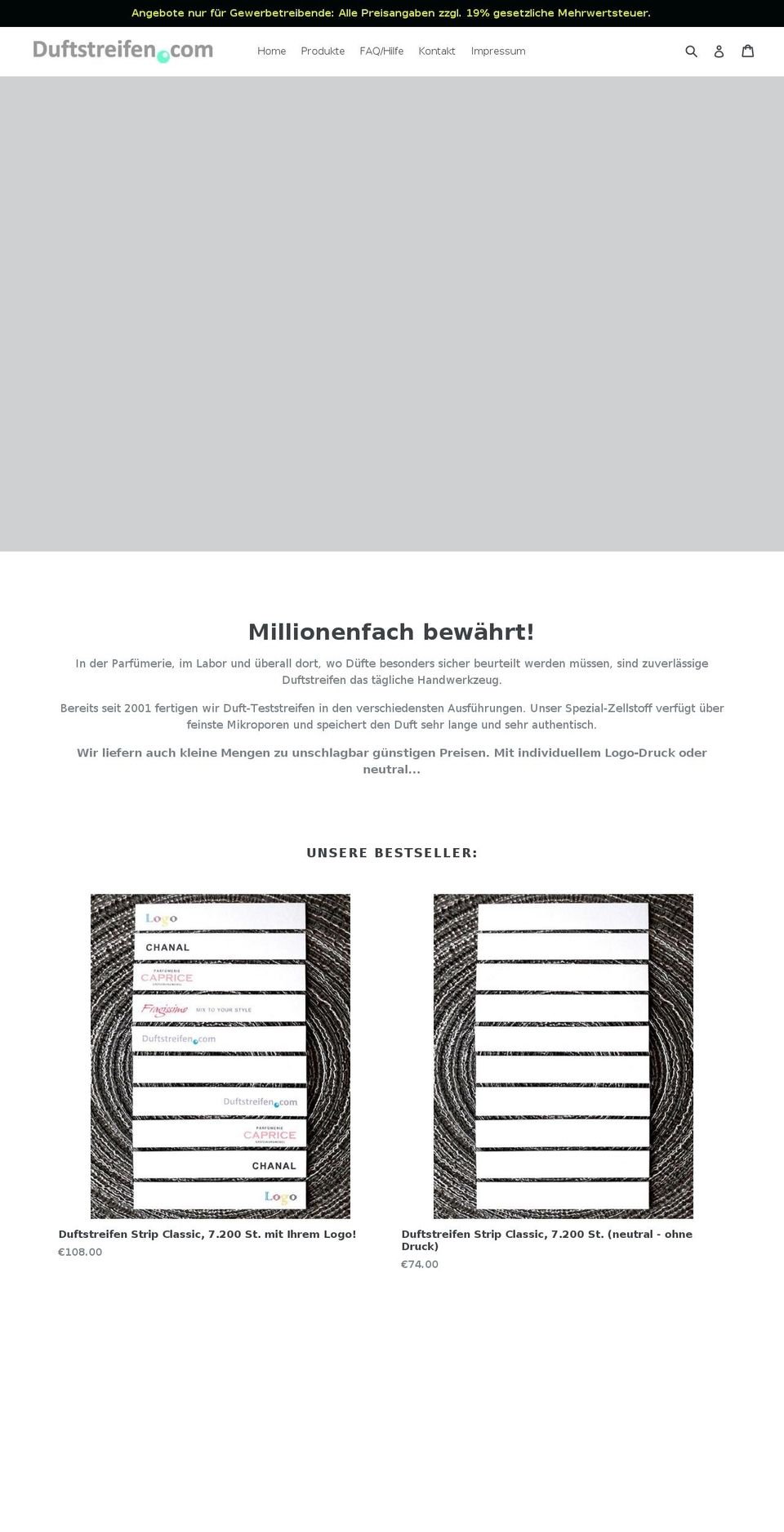 duftstreifen.com — Shopify storefront screenshot