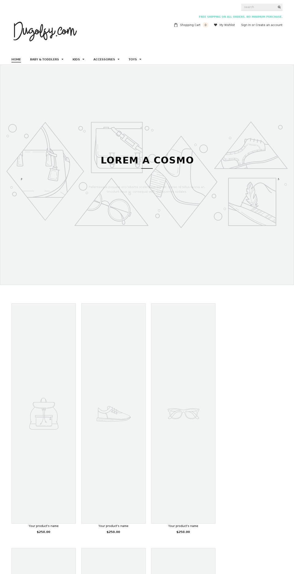 dugolsy.com — Shopify storefront screenshot