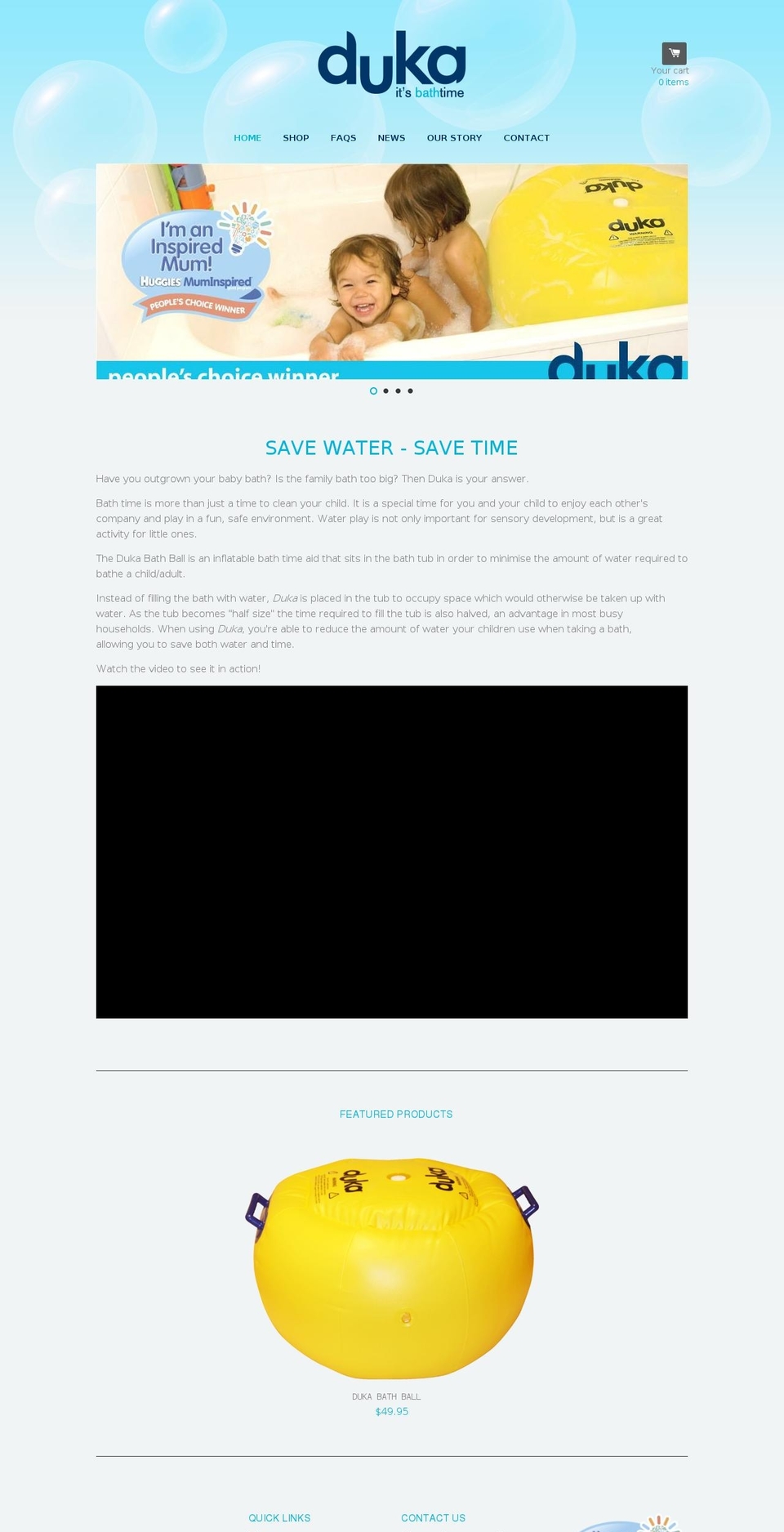duka.com.au shopify website screenshot