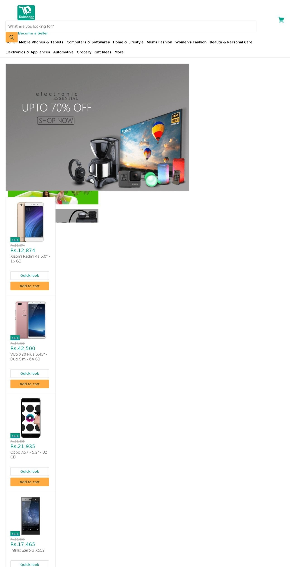 dukandar.com shopify website screenshot