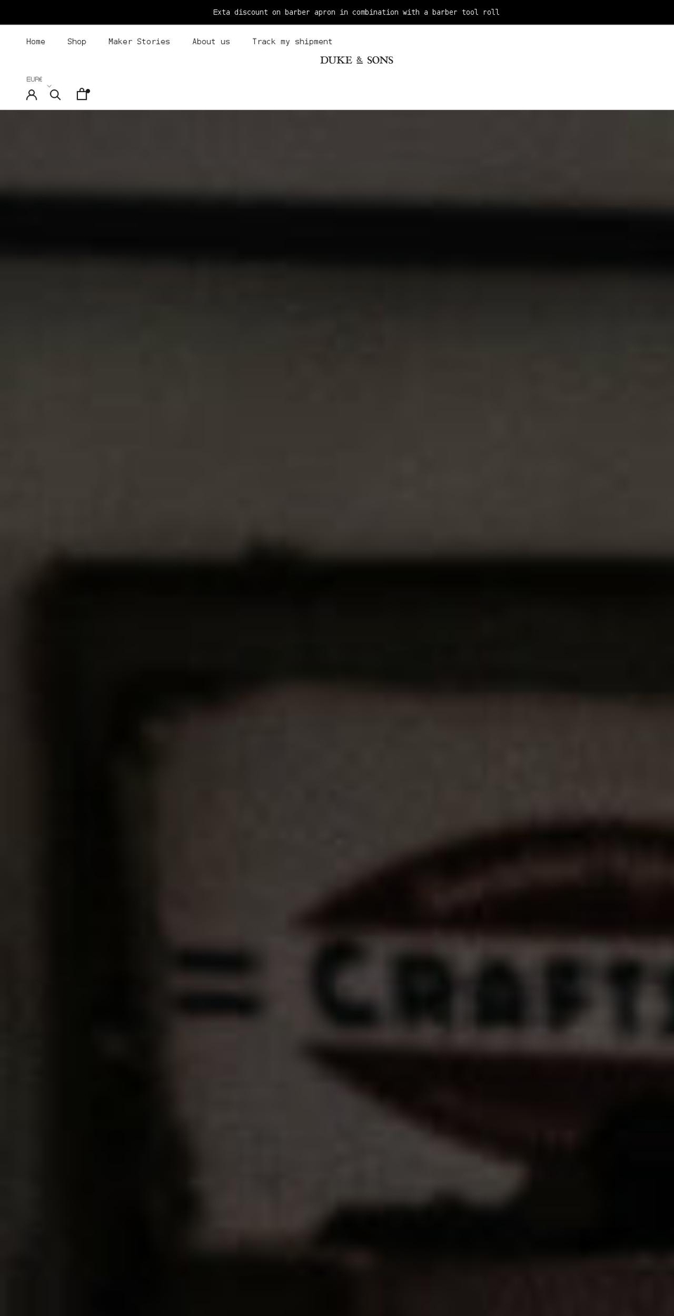 duke-and-sons-leather.com — Shopify storefront screenshot