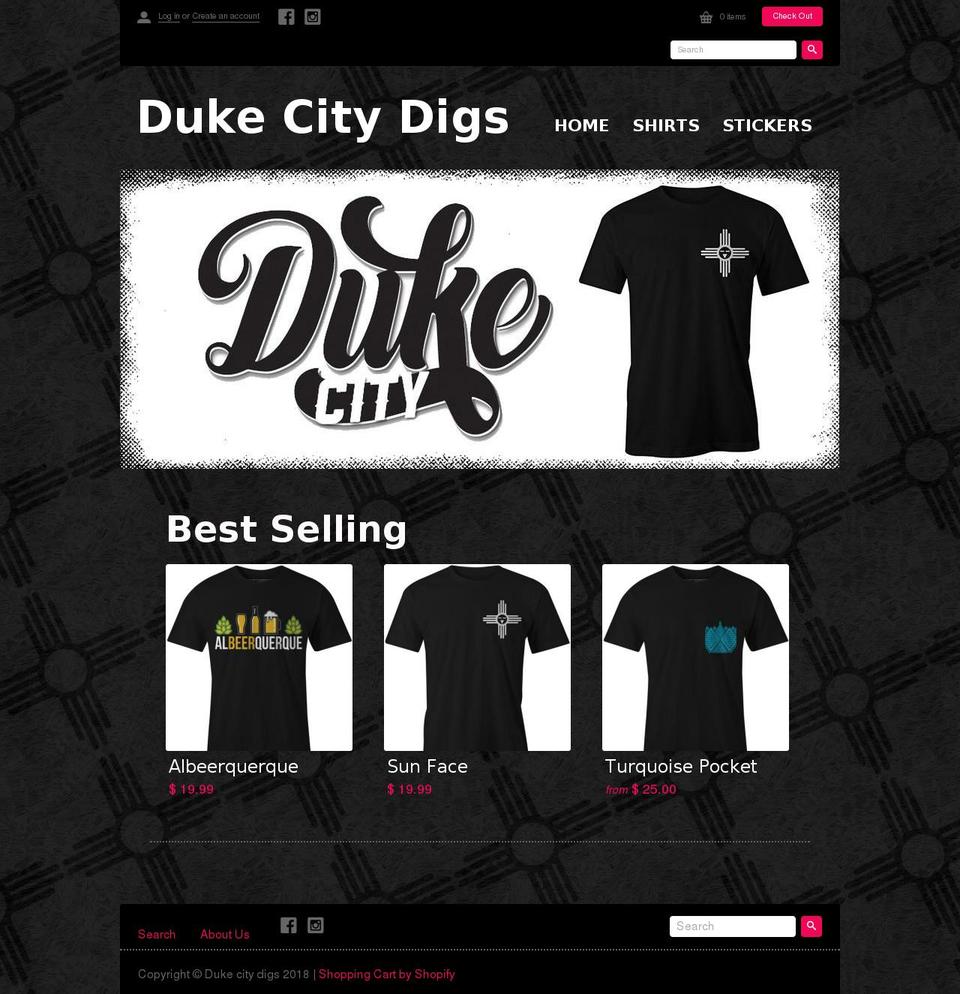 Diverse Shopify theme site example dukecitytshirts.com