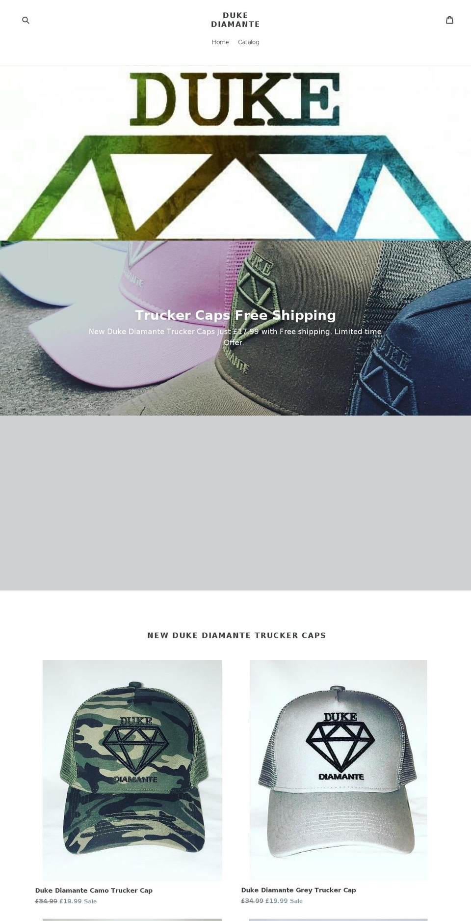 dukediamante.com — Shopify storefront screenshot
