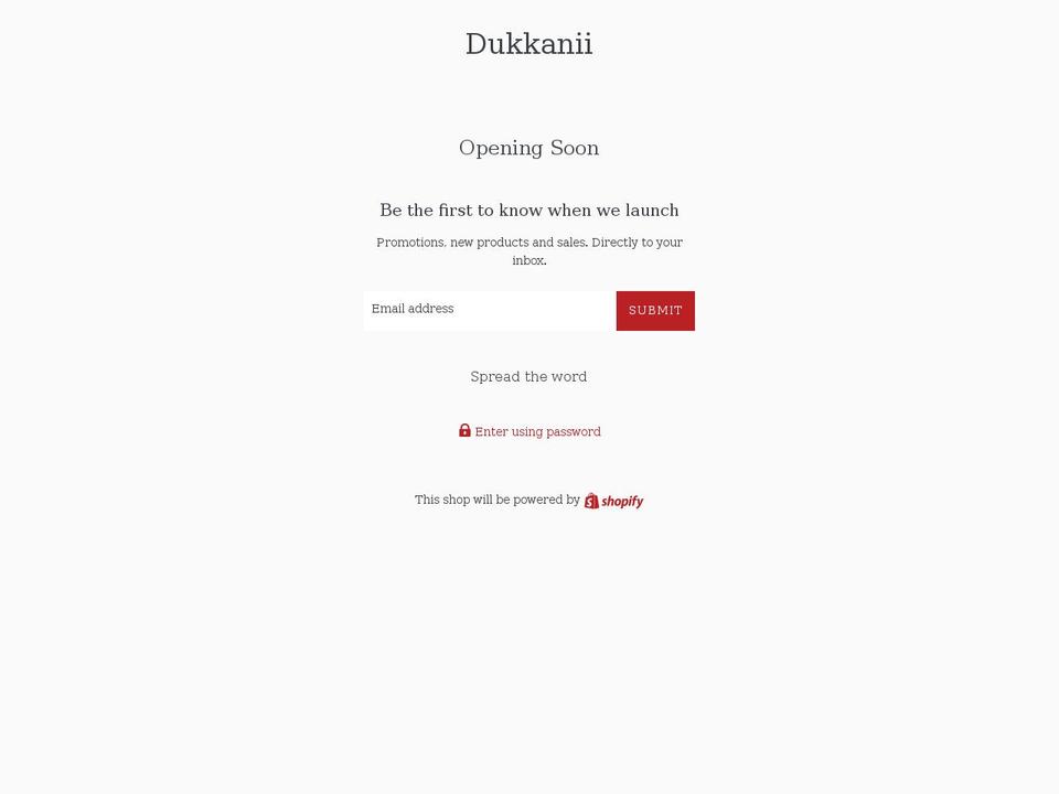 dukkanii.net shopify website screenshot