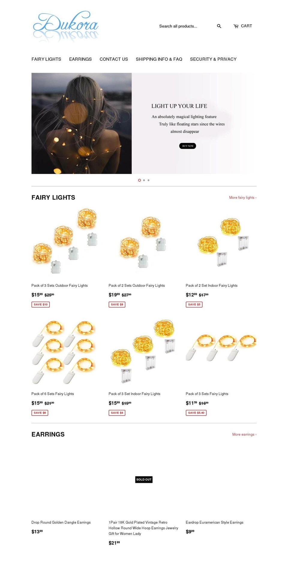 dukoraidea.com — Shopify storefront screenshot