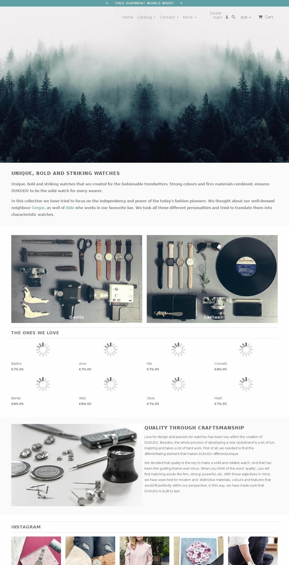 dukudu.com shopify website screenshot