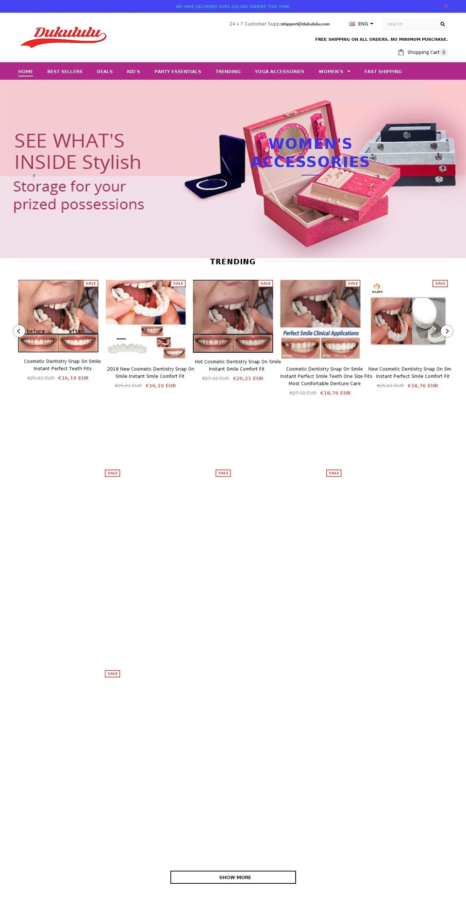 dukululu.com — Shopify storefront screenshot