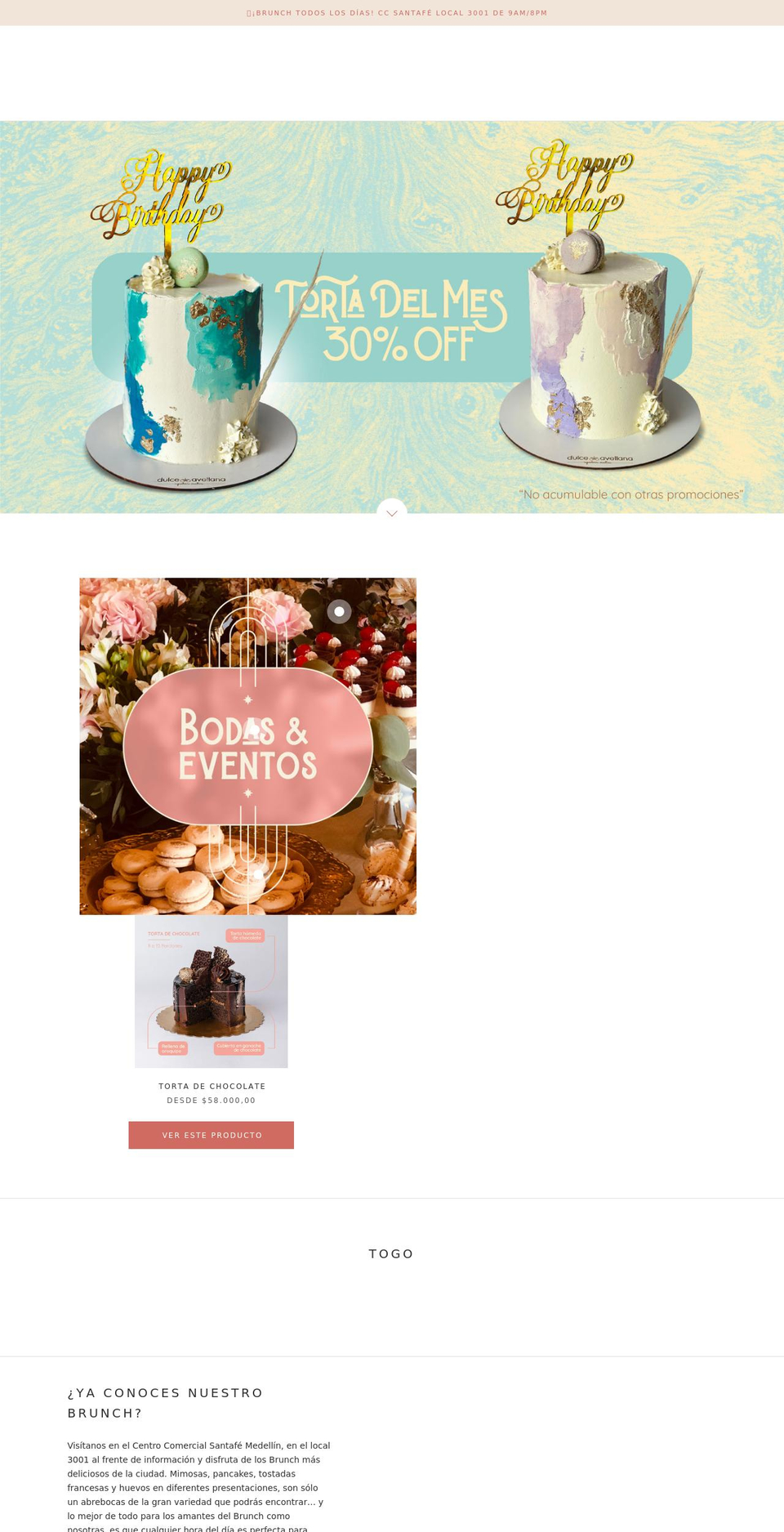 dulceavellana.com shopify website screenshot