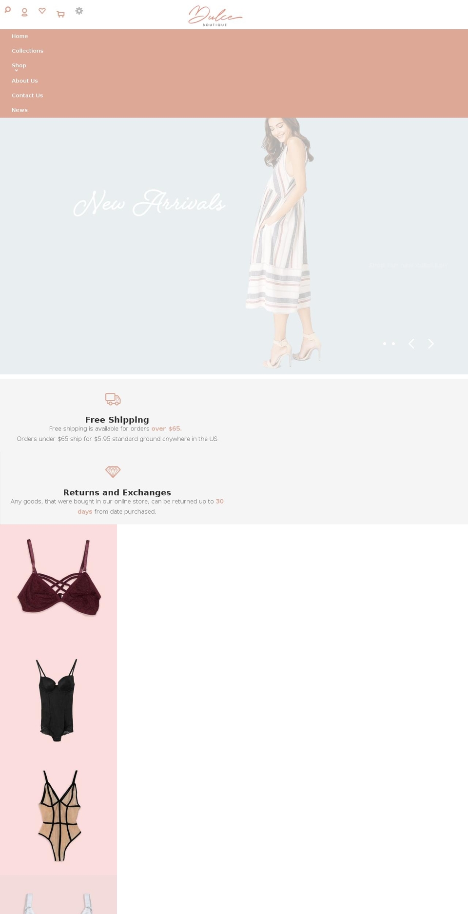 mogo-theme Shopify theme site example dulceboutique.com