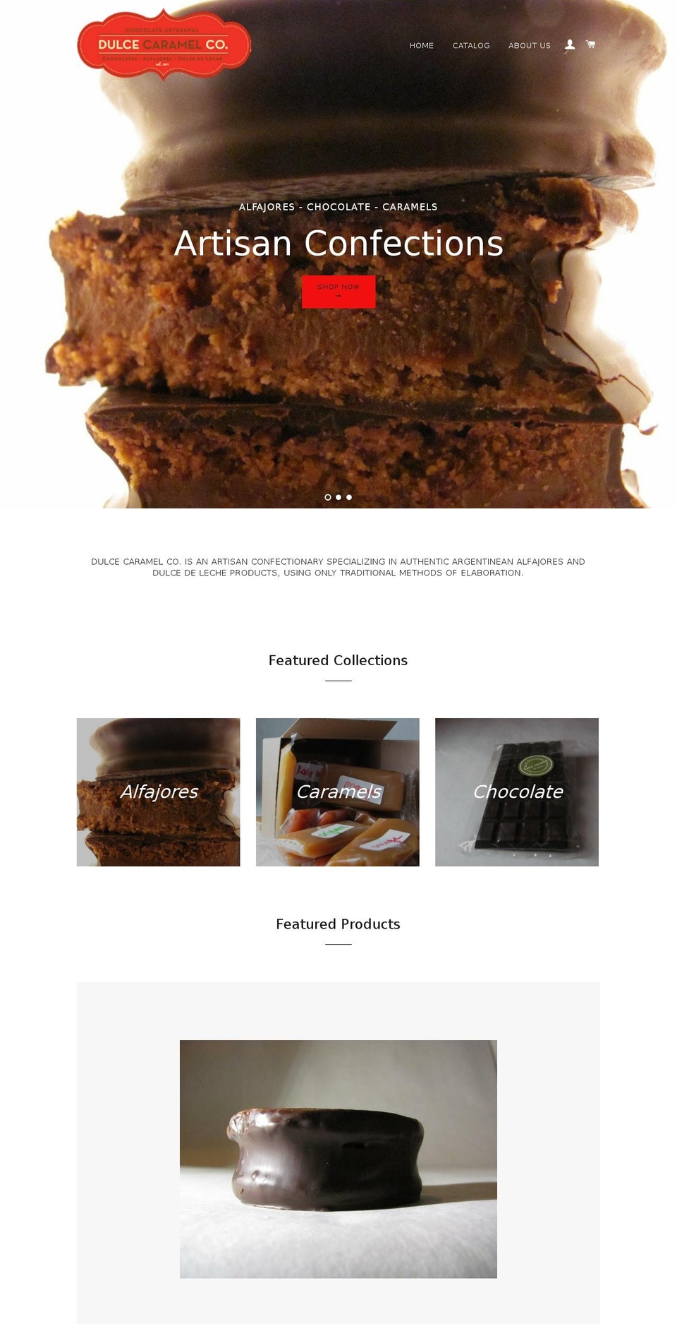 dulcecaramel.com — Shopify storefront screenshot