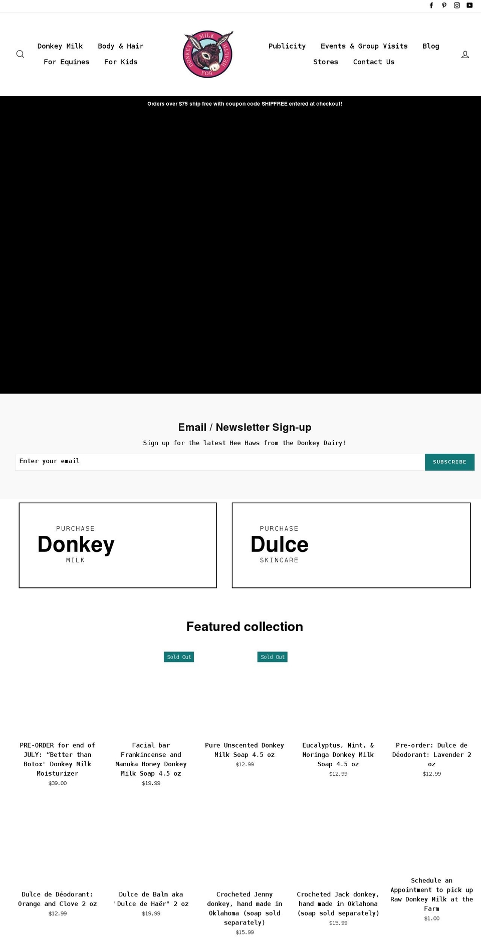 dulcededonke.com shopify website screenshot