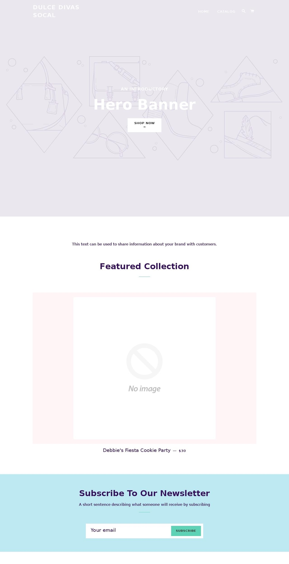 dulcedivassocal.com — Shopify storefront screenshot