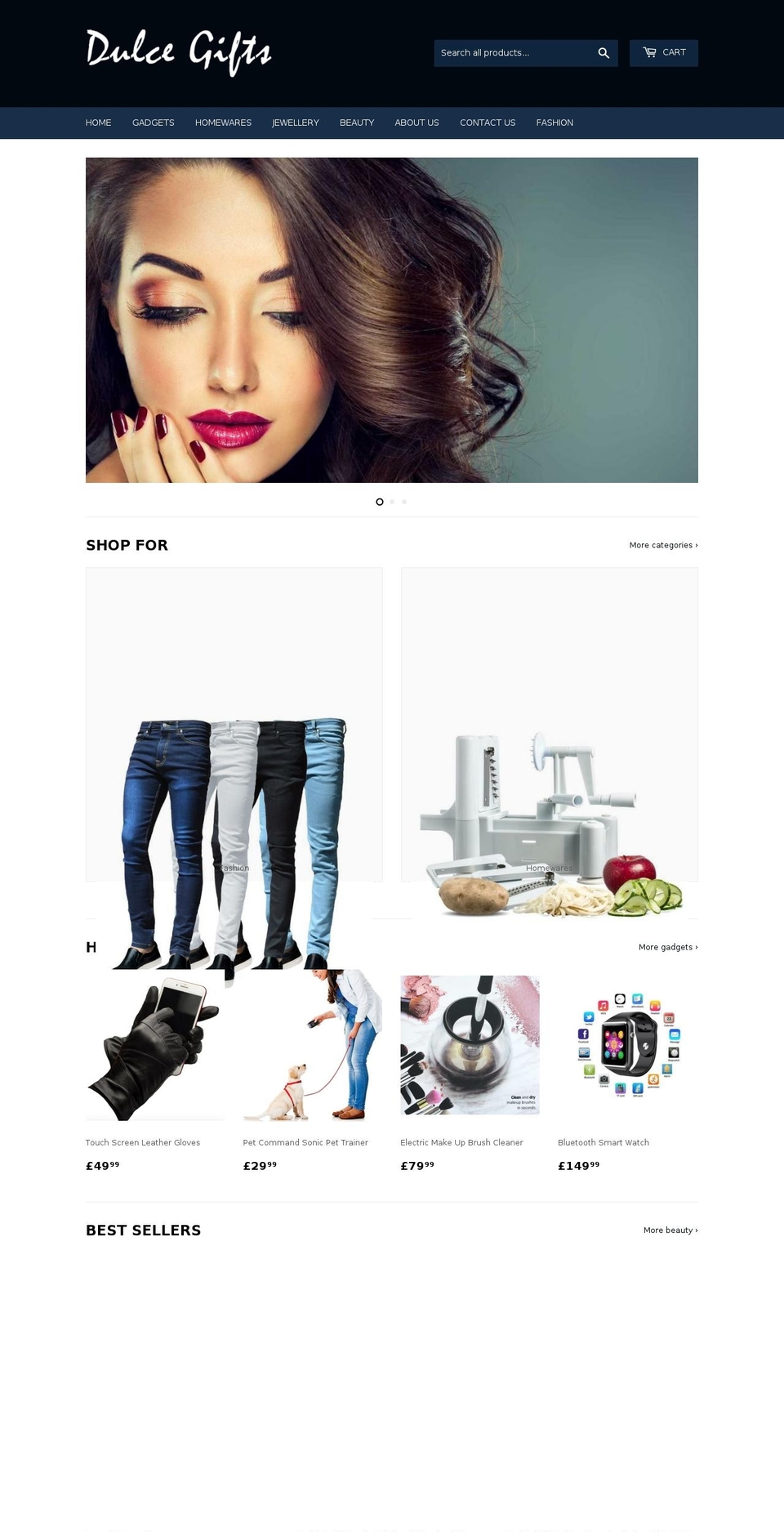 dulcegifts.com — Shopify storefront screenshot