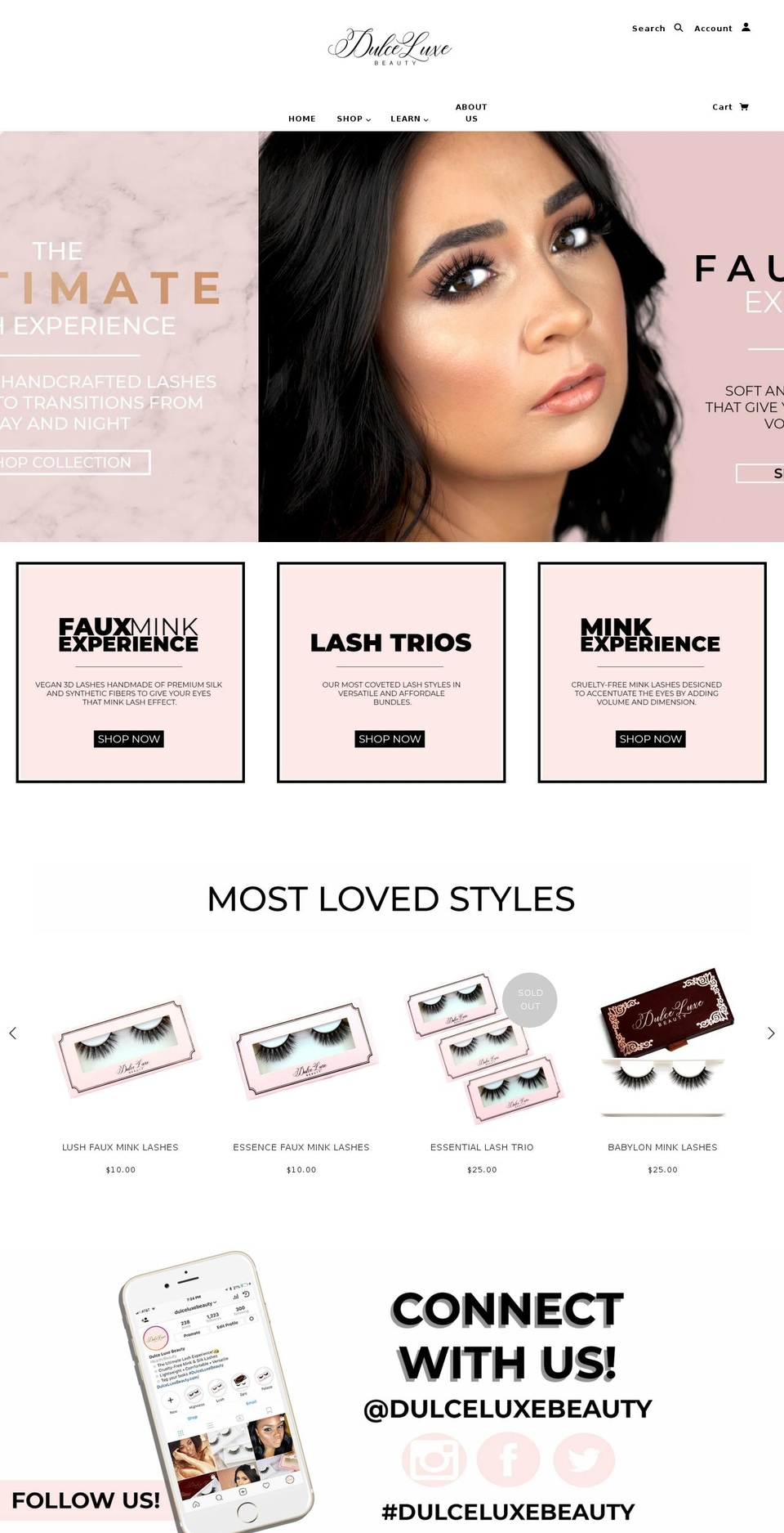 dulceluxebeauty.com — Shopify storefront screenshot