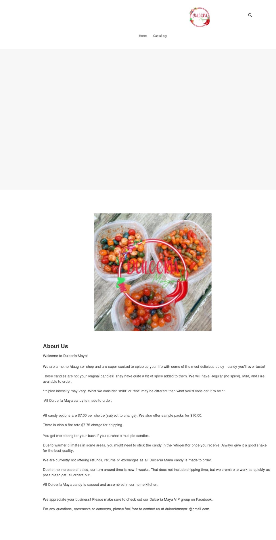 dulceriamaya.com shopify website screenshot