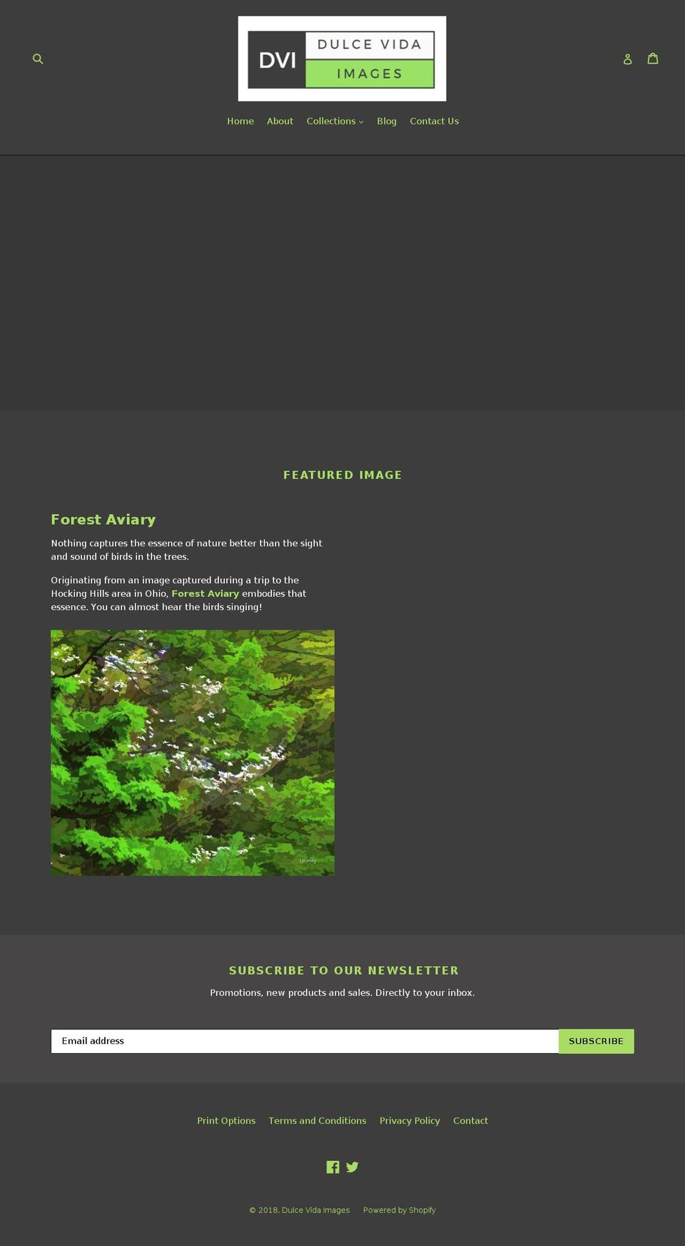 dulcevidaimages.com — Shopify storefront screenshot