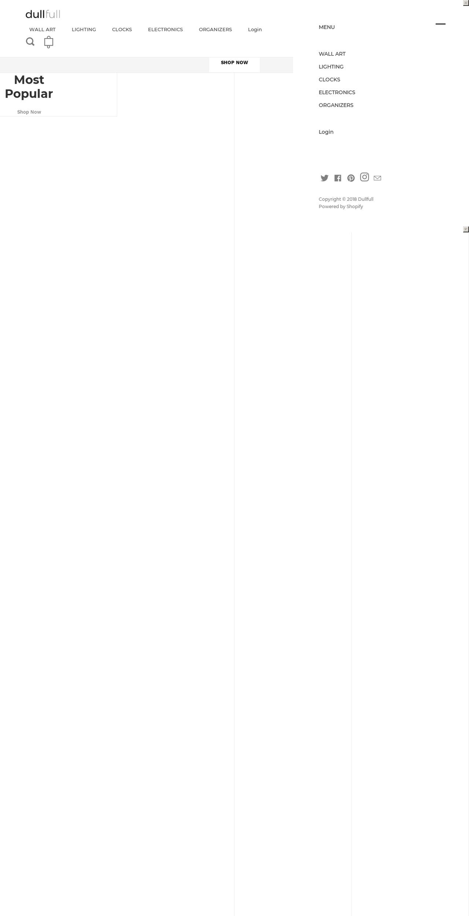 dullfull.com — Shopify storefront screenshot