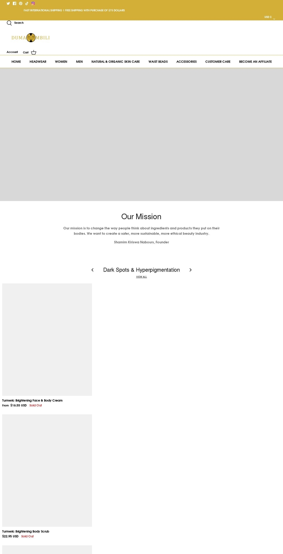 dumambili.com shopify website screenshot