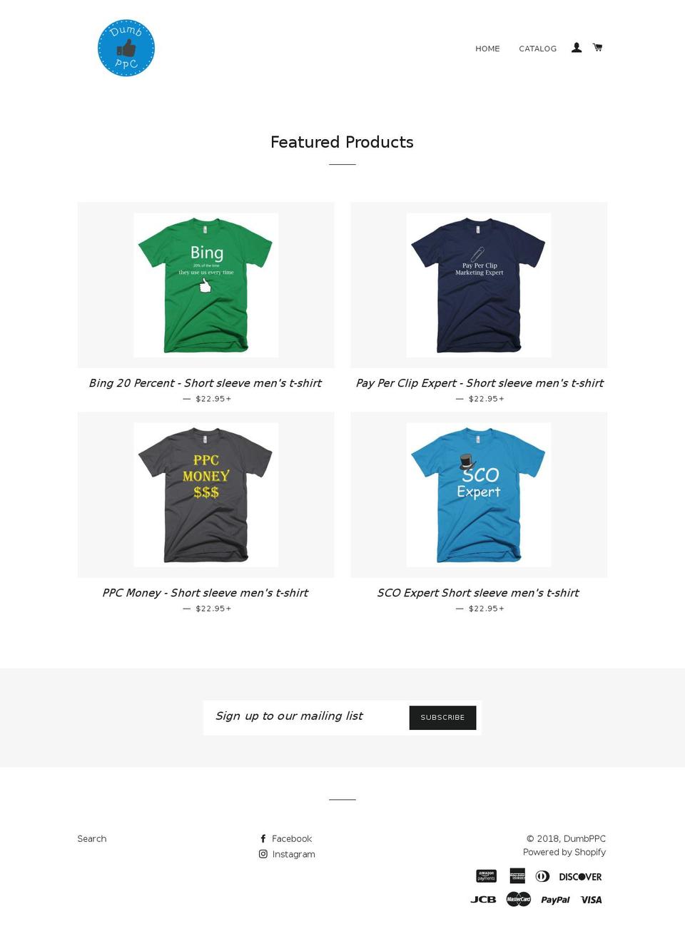 dumbppc.com — Shopify storefront screenshot