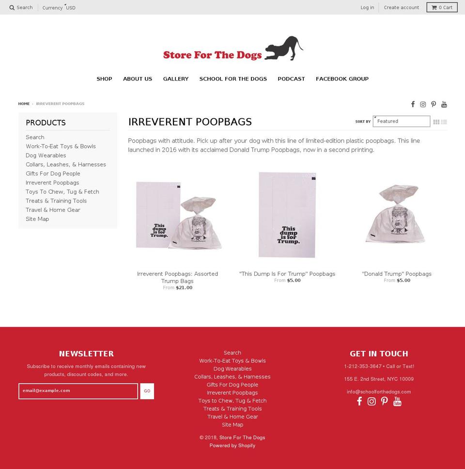 dump4trump.com — Shopify storefront screenshot