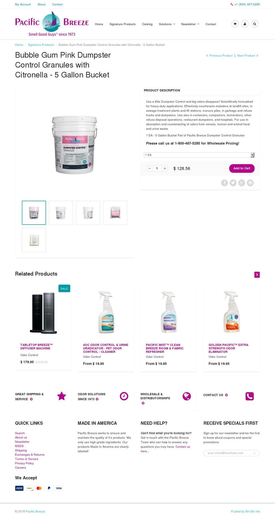 dumpstercontrol.com — Shopify storefront screenshot