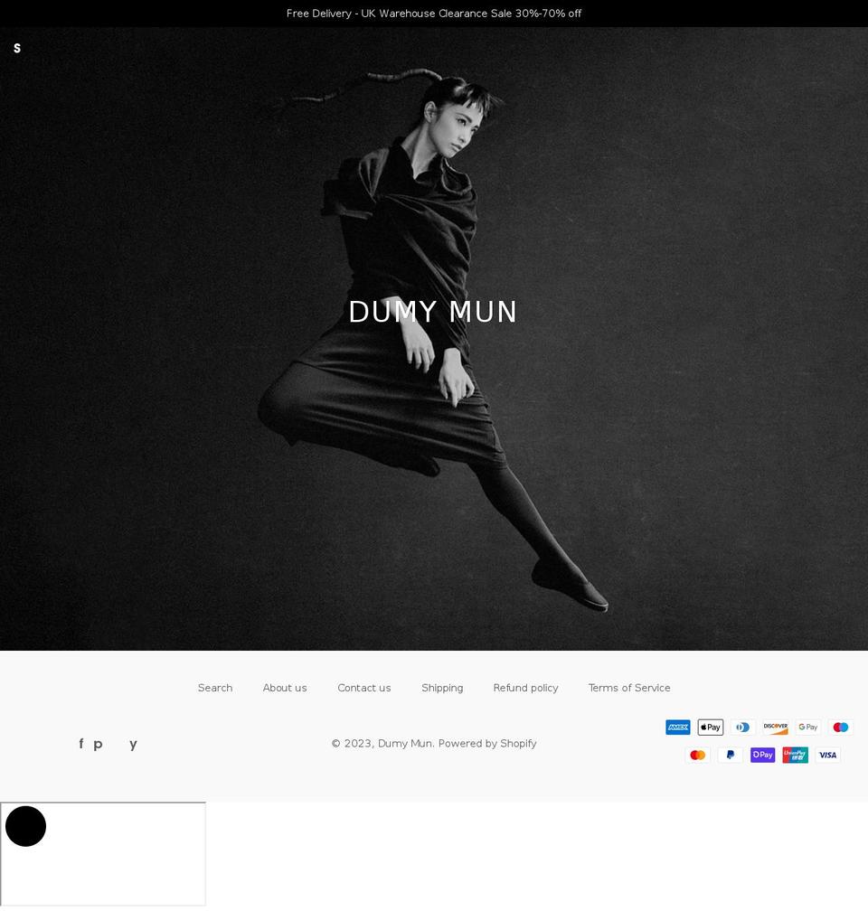 dumymun.com shopify website screenshot