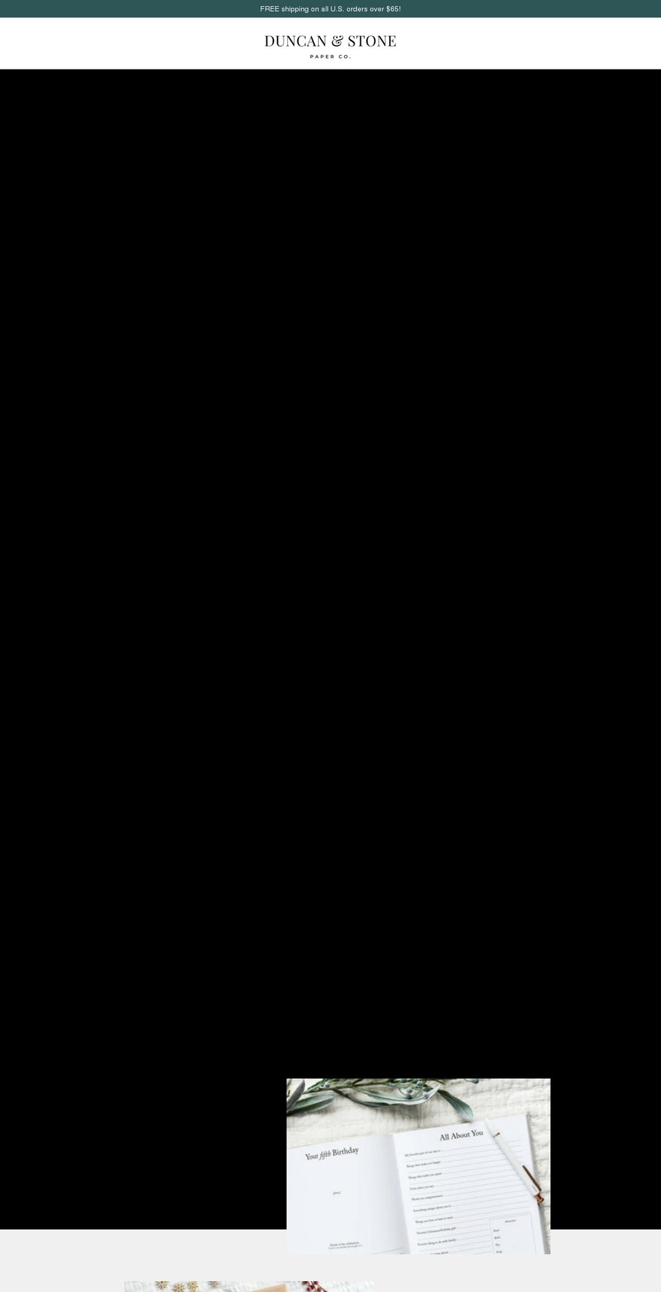 duncanandstone.com shopify website screenshot