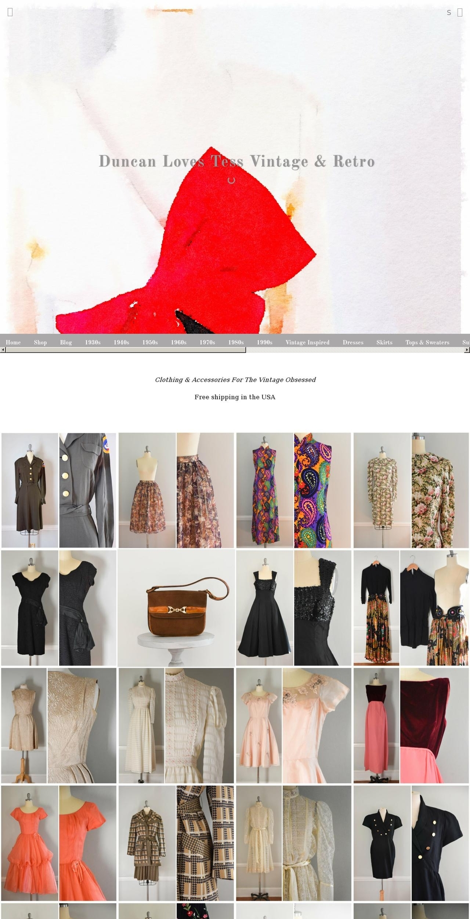 duncanlovestess.com shopify website screenshot