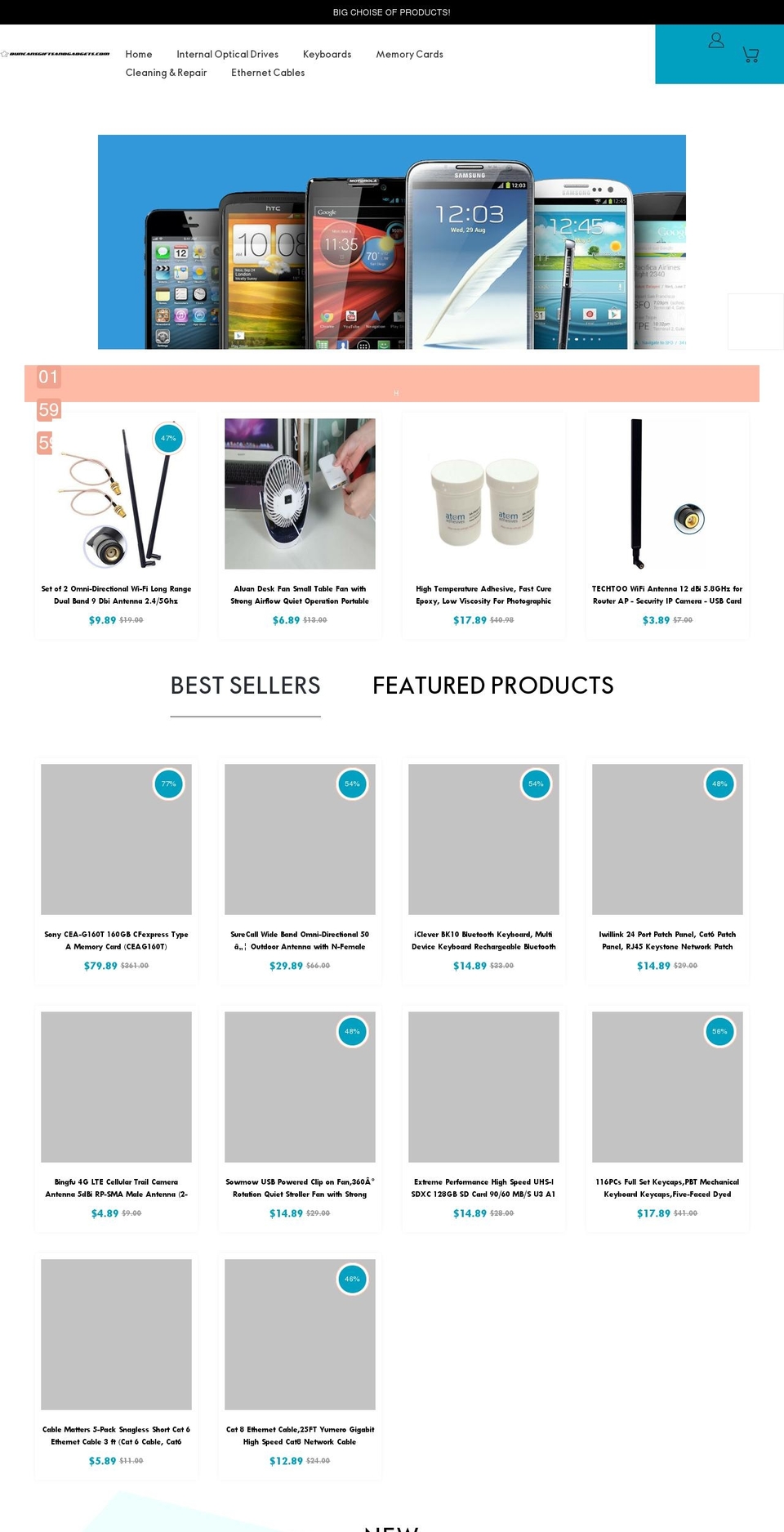 duncansgiftsandgadgets.com — Shopify storefront screenshot